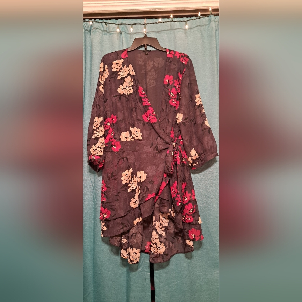 Torrid high/low wrap tunic